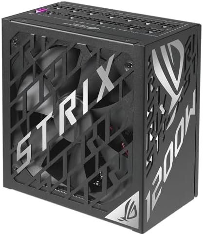 ASUS ROG Strix 1000W Platinum  Fully Modular Power Supply  80 Plus Platinum Certified  ATX 3 1  Cybenetics Lambda A   GaN MOSFET  GPU First Intelligent Voltage Stabilizer  10 Year Warranty