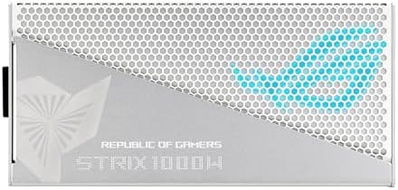ASUS ROG Strix 1000W Platinum  Fully Modular Power Supply  80 Plus Platinum Certified  ATX 3 1  Cybenetics Lambda A   GaN MOSFET  GPU First Intelligent Voltage Stabilizer  10 Year Warranty