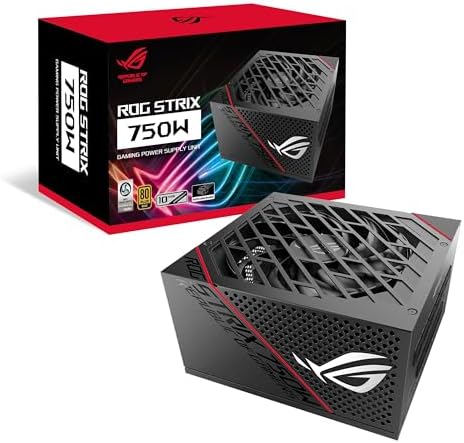 ASUS ROG Strix 1000W Platinum  Fully Modular Power Supply  80 Plus Platinum Certified  ATX 3 1  Cybenetics Lambda A   GaN MOSFET  GPU First Intelligent Voltage Stabilizer  10 Year Warranty
