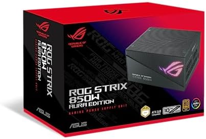 ASUS ROG Strix 1000W Platinum White Edition  Fully Modular Power Supply  80 Plus Platinum Certified  ATX 3 1  GaN MOSFET   GPU First  Patented Intelligent Voltage Stabilizer  10 Year Warranty