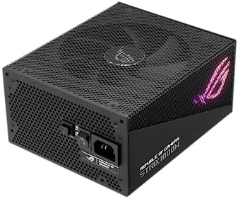 ASUS ROG Strix 1000W Platinum White Edition  Fully Modular Power Supply  80 Plus Platinum Certified  ATX 3 1  GaN MOSFET   GPU First  Patented Intelligent Voltage Stabilizer  10 Year Warranty