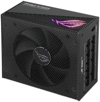 ASUS ROG Strix 1000W Platinum White Edition  Fully Modular Power Supply  80 Plus Platinum Certified  ATX 3 1  GaN MOSFET   GPU First  Patented Intelligent Voltage Stabilizer  10 Year Warranty