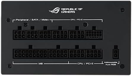 ASUS ROG Strix 1000W Platinum White Edition  Fully Modular Power Supply  80 Plus Platinum Certified  ATX 3 1  GaN MOSFET   GPU First  Patented Intelligent Voltage Stabilizer  10 Year Warranty