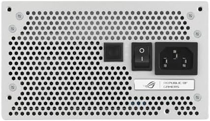 ASUS ROG Strix 1000W Platinum White Edition  Fully Modular Power Supply  80 Plus Platinum Certified  ATX 3 1  GaN MOSFET   GPU First  Patented Intelligent Voltage Stabilizer  10 Year Warranty