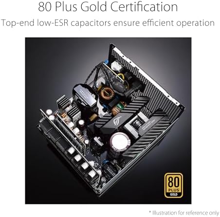 ASUS ROG Strix 1000W Platinum White Edition  Fully Modular Power Supply  80 Plus Platinum Certified  ATX 3 1  GaN MOSFET   GPU First  Patented Intelligent Voltage Stabilizer  10 Year Warranty