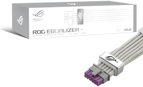 ASUS ROG Strix 1000W Platinum White Edition  Fully Modular Power Supply  80 Plus Platinum Certified  ATX 3 1  GaN MOSFET   GPU First  Patented Intelligent Voltage Stabilizer  10 Year Warranty 