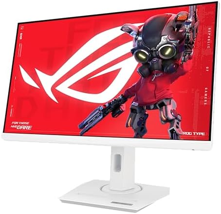 ASUS ROG Strix 25   24 5 inch viewable  1080P HDR Gaming Monitor  XG259QNG W    White  Full HD  380Hz  0 3ms  Fast IPS  Low Motion Blur Sync  FreeSync Premium  DisplayWidget  Ergonomic  3 yr Warranty