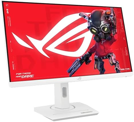 ASUS ROG Strix 25   24 5 inch viewable  1080P HDR Gaming Monitor  XG259QNG W    White  Full HD  380Hz  0 3ms  Fast IPS  Low Motion Blur Sync  FreeSync Premium  DisplayWidget  Ergonomic  3 yr Warranty