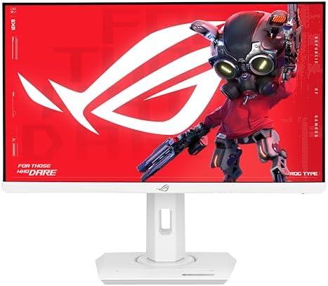 ASUS ROG Strix 25   24 5 inch viewable  1080P HDR Gaming Monitor  XG259QNG W    White  Full HD  380Hz  0 3ms  Fast IPS  Low Motion Blur Sync  FreeSync Premium  DisplayWidget  Ergonomic  3 yr Warranty