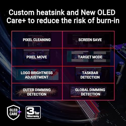 ASUS ROG Strix 26 5  1440P QD OLED Gaming Monitor  XG27ACDNG   QHD  2560x1440   360Hz  0 03ms  Custom Heatsink  OLED Care   G SYNC Compatible  99  DCI P3  DisplayWidget  AI Gaming  3yr Warranty