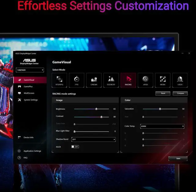ASUS ROG Strix 27" QHD 2K 1440P 180Hz fast IPS with AMD FreeSync  AMD Adaptive Sync  & G Sync compatible HDR400 1ms DCI P3 95   USB C built in Ai Gaming Computer Monitor XG27ACG