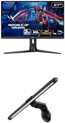 ASUS ROG Strix 27  1440P USB C HDR Gaming Monitor  XG27ACMS    QHD  2560 x 1440   320Hz  0 3ms  Fast IPS  Extreme Low Motion Blur Sync  G SYNC Compatible  DisplayWidget  Tripod Socket  3 yr Warranty