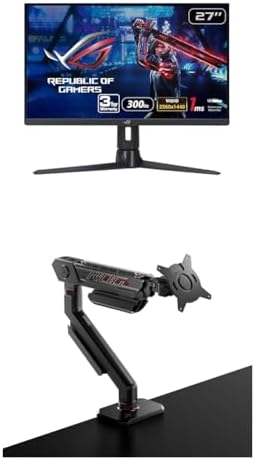 ASUS ROG Strix 27  1440P USB C HDR Gaming Monitor  XG27ACMS    QHD  2560 x 1440   320Hz  0 3ms  Fast IPS  Extreme Low Motion Blur Sync  G SYNC Compatible  DisplayWidget  Tripod Socket  3 yr Warranty