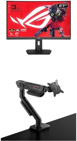 ASUS ROG Strix 27  1440P USB C HDR Gaming Monitor  XG27ACMS    QHD  2560 x 1440   320Hz  0 3ms  Fast IPS  Extreme Low Motion Blur Sync  G SYNC Compatible  DisplayWidget  Tripod Socket  3 yr Warranty