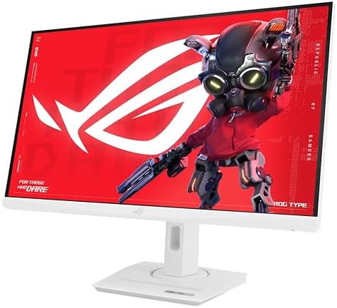 ASUS ROG Strix 27  1440P USB C HDR Gaming Monitor  XG27ACG W    White  QHD  180Hz  1ms  Fast IPS  DCI P3 95   Extreme Low Motion Blur Sync  G Sync Compatible  Tripod Socket  AI Gaming  3yr Warranty