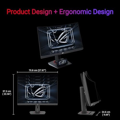 ASUS ROG Strix 27  1440P USB C HDR Gaming Monitor  XG27ACG W    White  QHD  180Hz  1ms  Fast IPS  DCI P3 95   Extreme Low Motion Blur Sync  G Sync Compatible  Tripod Socket  AI Gaming  3yr Warranty
