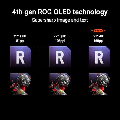 ASUS ROG Strix 27  1440P OLED Gaming Monitor  XG27AQDMG    QHD  Glossy OLED  240Hz  0 03ms  Custom Heatsink  Anti flicker Uniform Brightness  G SYNC Compatible  99  DCI P3  DisplayWidget  3yr warranty