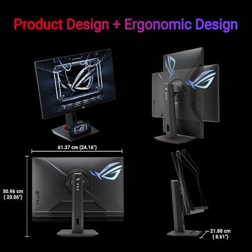 ASUS ROG Strix 27  1440P USB C HDR Gaming Monitor  XG27ACMG    QHD  2560x1440   270Hz  1ms  Fast IPS  Extreme Low Motion Blur Sync  G SYNC Compatible  DisplayWidget  Tripod Socket  3 yr Warranty