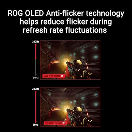 ASUS ROG Strix 27  1440P OLED Gaming Monitor  XG27AQDMG    QHD  Glossy OLED  240Hz  0 03ms  Custom Heatsink  Anti flicker Uniform Brightness  G SYNC Compatible  99  DCI P3  DisplayWidget  3yr warranty