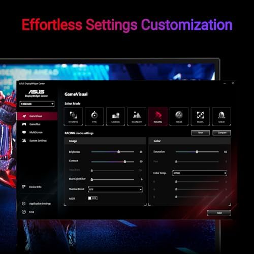 ASUS ROG Strix 27  1440P USB C HDR Gaming Monitor  XG27ACG   QHD  180Hz  1ms  Fast IPS  DCI P3 95   Extreme Low Motion Blur Sync  G Sync Compatible  Tripod Socket  Aura Sync  AI Gaming  3yr Warranty