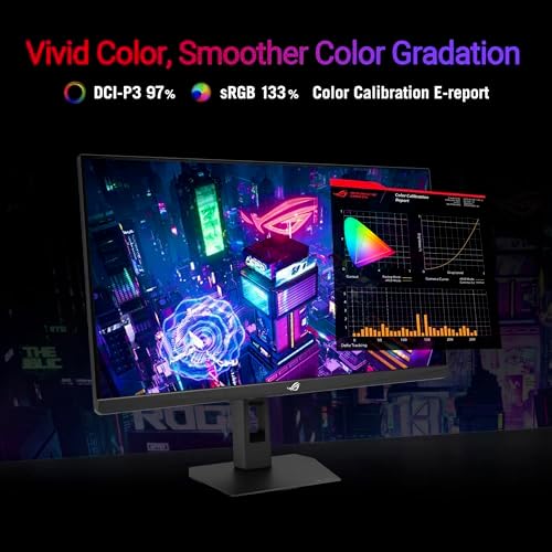 ASUS ROG Strix 27  1440P HDR Gaming Monitor  XG27ACMES    QHD  2560x1440   255Hz  0 3ms  Fast IPS  Extreme Low Motion Blur Sync  G SYNC Compatible  DisplayWidget  Tripod Hole  Gaming AI  3 yr warranty