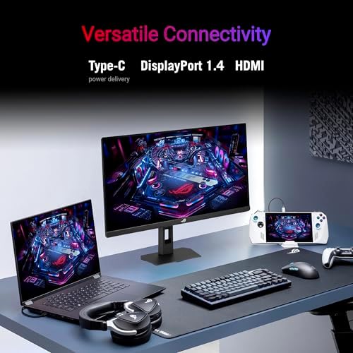 ASUS ROG Strix 27  1440P HDR Gaming Monitor  XG27ACMES    QHD  2560x1440   255Hz  0 3ms  Fast IPS  Extreme Low Motion Blur Sync  G SYNC Compatible  DisplayWidget  Tripod Hole  Gaming AI  3 yr warranty