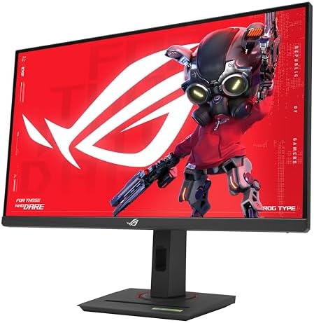 ASUS ROG Strix 27  4K HDR USB C Gaming Monitor  XG27UCG W    White  UHD  3840x2160  Dual Mode  4K 160Hz or FHD 320Hz   1ms  Fast IPS  ELMB Sync  G SYNC Compatible  AI Gaming  3yr Warranty