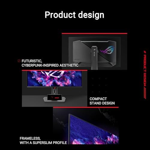 ASUS ROG Strix 27  4K QD OLED Gaming Monitor  XG27UCDMG    240Hz  0 03ms  Anti Flicker 2 0  Custom Heatsink  Care Pro  Neo Proximity Sensor  99  DCI P3  True 10 bit Color  3 yr Warranty
