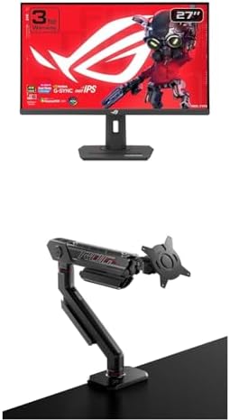 ASUS ROG Strix 27  4K HDR USB C Gaming Monitor  XG27UCG    UHD  3840x2160  Dual Mode  4K 160Hz or FHD 320Hz   1ms  Fast IPS  Extreme Low Motion Blur Sync  G SYNC Compatible  AI Gaming  3yr Warranty