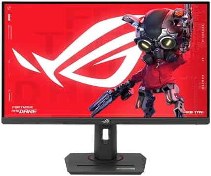 ASUS ROG Strix 27  4K HDR USB C Gaming Monitor  XG27UCG    UHD  3840x2160  Dual Mode  4K 160Hz or FHD 320Hz   1ms  Fast IPS  Extreme Low Motion Blur Sync  G SYNC Compatible  AI Gaming  3yr Warranty