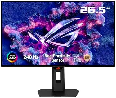 ASUS ROG Strix 27  OLED Gaming Monitor  XG27AQDMGR    27 inch  26 5 inch viewable  1440p TrueBlack Glossy  240 Hz  Neo Proximity Sensor  OLED Care Pro  ELMB  DisplayWidget Center