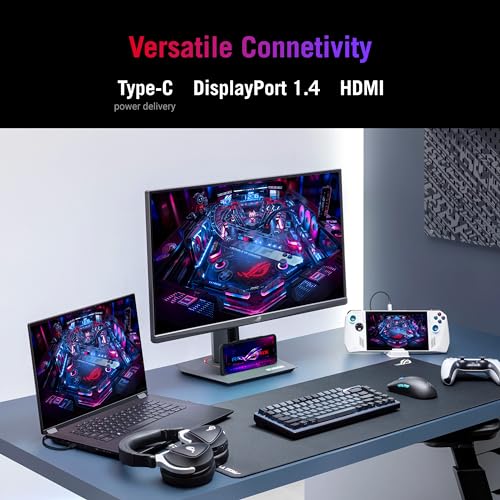 ASUS ROG Strix 27  QHD  2560x1440  HDR400 USB C Gaming Monitor  XG27ACS   180Hz 1ms  Fast IPS  133  sRGB  Extreme Low Motion Blur Sync  G Sync Compatible  DisplayWidget  Tripod Socket  3 Year Warranty