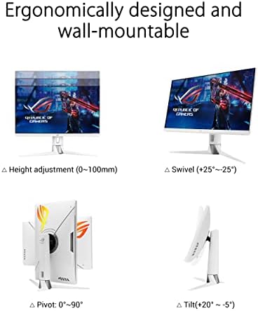 ASUS ROG Strix 27  QHD  2560x1440  HDR400 USB C Gaming Monitor  XG27ACS   180Hz 1ms  Fast IPS  133  sRGB  Extreme Low Motion Blur Sync  G Sync Compatible  DisplayWidget  Tripod Socket  3 Year Warranty