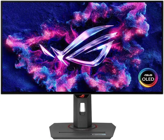ASUS ROG Strix 27 inch QHD 2K 1440P 240Hz with AMD FreeSync Premium & G Sync Compatible  0 03ms Glossy OLED Gaming Computer Monitor XG27AQDMGZ