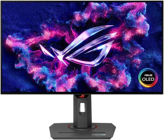ASUS ROG Strix 27 inch QHD 2K 1440P 240Hz with AMD FreeSync Premium & G Sync Compatible  0 03ms Glossy OLED Gaming Computer Monitor XG27AQDMGZ