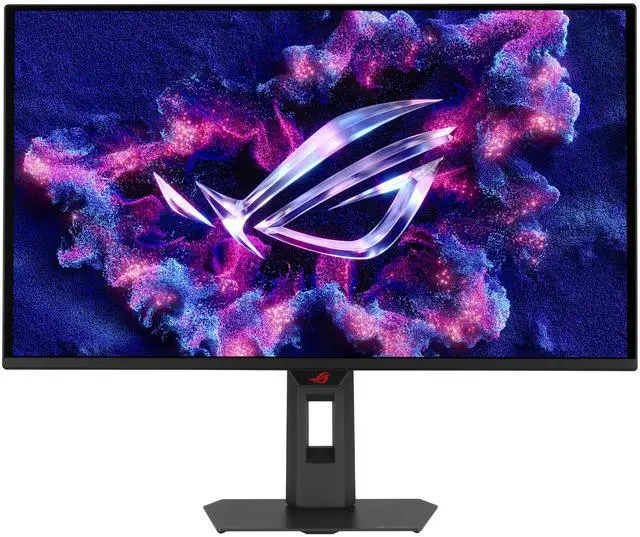 Monitor de ordenador para juegos ASUS ROG Strix de 27 pulgadas, QHD 2K 1440P, 240Hz, compatible con AMD FreeSync Premium Pro y G-Sync, 0,03 ms, OLED, con soporte ajustable en altura, giratorio, pivotante e inclinable (XG27AQDMES)