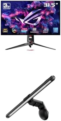 ASUS ROG Strix 32  4K OLED Gaming Monitor  XG32UCWG    TrueBlack Glossy OLED  Dual Mode  4K 165Hz  FHD 330Hz   0 03ms  G SYNC Compatible  Neo Proximity Sensor  USB C  HDMI 2 1  3 yr Warranty