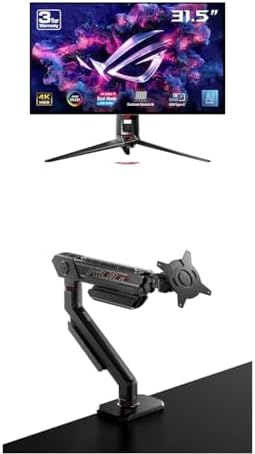 ASUS ROG Strix 32  4K OLED Gaming Monitor  XG32UCWG    TrueBlack Glossy OLED  Dual Mode  4K 165Hz  FHD 330Hz   0 03ms  G SYNC Compatible  Neo Proximity Sensor  USB C  HDMI 2 1  3 yr Warranty
