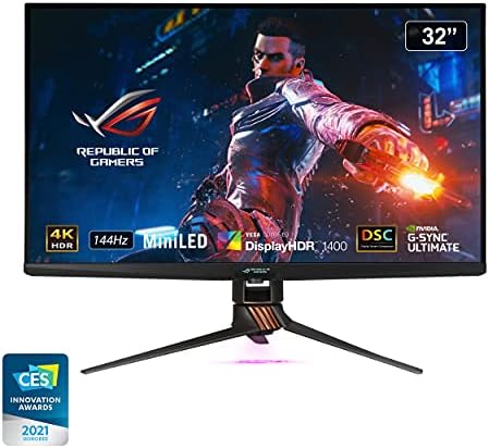 ASUS ROG Strix 32  4K HDR Gaming Monitor  XG32UCG    3840x2160  Dual Mode  4K 160Hz/FHD 320Hz   0 3ms  Fast IPS  Extreme Low Motion Blur Sync  USB C  G SYNC Compatible  Tripod Socket  3 yr Warranty