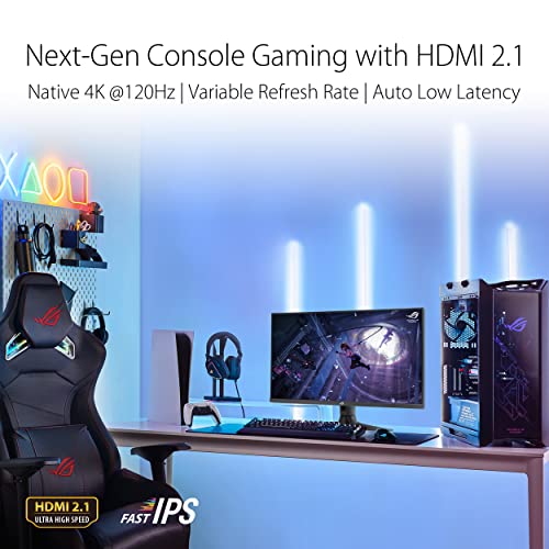 ASUS Monitor para juegos ROG Strix 32" HDMI 2.1 DSC (XG32UQ) - 4K UHD (3840 x 2160), IPS rápido, 160Hz, 1ms, compatible con G-SYNC, FreeSync Premium Pro, DisplayPort, USB, DisplayHDR600, sobremarcha