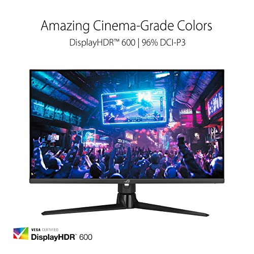 ASUS Monitor para juegos ROG Strix 32" HDMI 2.1 DSC (XG32UQ) - 4K UHD (3840 x 2160), IPS rápido, 160Hz, 1ms, compatible con G-SYNC, FreeSync Premium Pro, DisplayPort, USB, DisplayHDR600, sobremarcha
