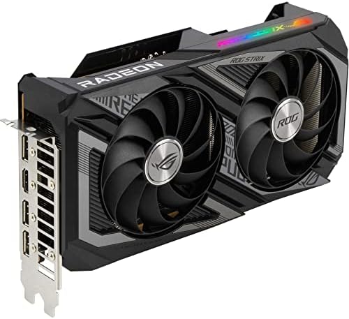 ASUS ROG Strix AMD Radeon RX 6600 XT OC Edition Gaming Graphics Card  AMD RDNA 2  PCIe 4 0  8GB GDDR6  HDMI 2 1  DisplayPort 1 4a  Axial tech Fan Design  Super Alloy Power II  GPU Tweak II   Renewed 
