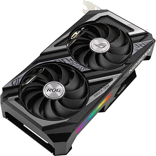 ASUS ROG Strix AMD Radeon RX 6600 XT OC Edition Gaming Graphics Card  AMD RDNA 2  PCIe 4 0  8GB GDDR6  HDMI 2 1  DisplayPort 1 4a  Axial tech Fan Design  Super Alloy Power II  GPU Tweak II   Renewed 