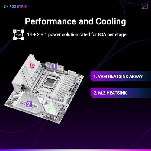 ASUS ROG Strix B650E F Gaming WiFi AMD B650 AM5 Ryzen  Desktop 9000 8000 & 7000 ATX Motherboard  12 2 Power Stages  DDR5  3X M 2 Slot  PCIe  5 0  WiFi 6E  2 5G LAN  USB 3 2 Gen 2x2 Type C   Aura Sync