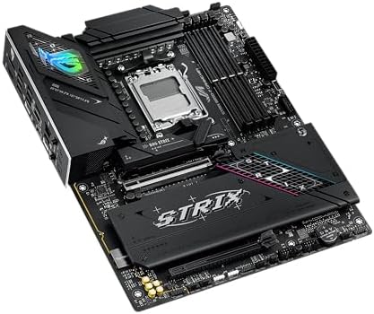 ASUS ROG Strix B650E F Gaming WiFi AMD B650 AM5 Ryzen  Desktop 9000 8000 & 7000 ATX Motherboard  12 2 Power Stages  DDR5  3X M 2 Slot  PCIe  5 0  WiFi 6E  2 5G LAN  USB 3 2 Gen 2x2 Type C   Aura Sync