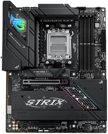 ASUS ROG Strix B650E F Gaming WiFi AMD B650 AM5 Ryzen  Desktop 9000 8000 & 7000 ATX Motherboard  12 2 Power Stages  DDR5  3X M 2 Slot  PCIe  5 0  WiFi 6E  2 5G LAN  USB 3 2 Gen 2x2 Type C   Aura Sync