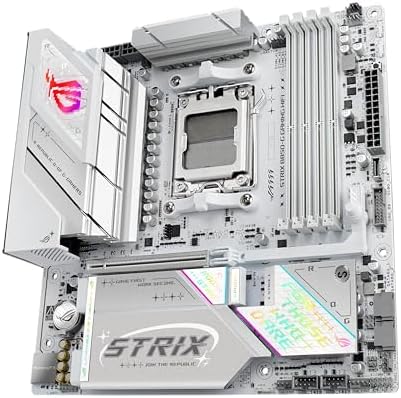 ASUS ROG Strix B850 A Gaming WiFi AMD AM5 B850 ATX Motherboard 14 2 2 Power Stages  DDR5 AEMP  2 5G LAN  WiFi 7 with Q Antenna  4X M 2  PCIe  5 0  USB 20Gbps Type C  AI Networking II  ASUS AI Advisor