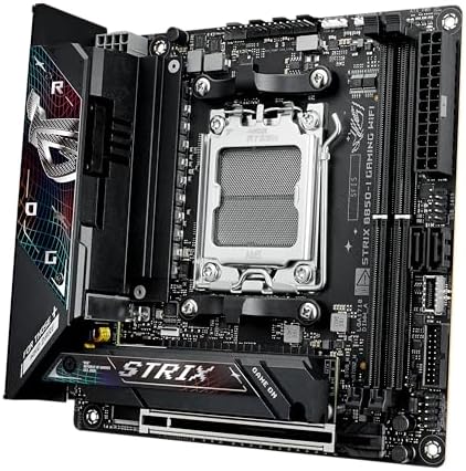ASUS ROG Strix B850 A Gaming WiFi AMD AM5 B850 ATX Motherboard 14 2 2 Power Stages  DDR5 AEMP  2 5G LAN  WiFi 7 with Q Antenna  4X M 2  PCIe  5 0  USB 20Gbps Type C  AI Networking II  ASUS AI Advisor