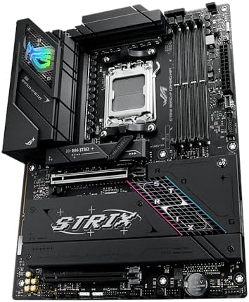 ASUS ROG Strix B850 A Gaming WiFi AMD AM5 B850 ATX Motherboard 14 2 2 Power Stages  DDR5 AEMP  2 5G LAN  WiFi 7 with Q Antenna  4X M 2  PCIe  5 0  USB 20Gbps Type C  AI Networking II  ASUS AI Advisor
