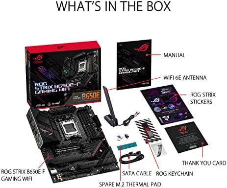 ASUS ROG Strix B850 A Gaming WiFi AMD AM5 B850 ATX Motherboard 14 2 2 Power Stages  DDR5 AEMP  2 5G LAN  WiFi 7 with Q Antenna  4X M 2  PCIe  5 0  USB 20Gbps Type C  AI Networking II  ASUS AI Advisor
